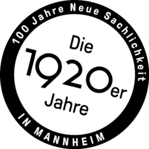 Logo Dachmarke zum Jubiläum 100 Jahre Neue Sachlichkeit. Die 1920er-Jahre in Mannheim